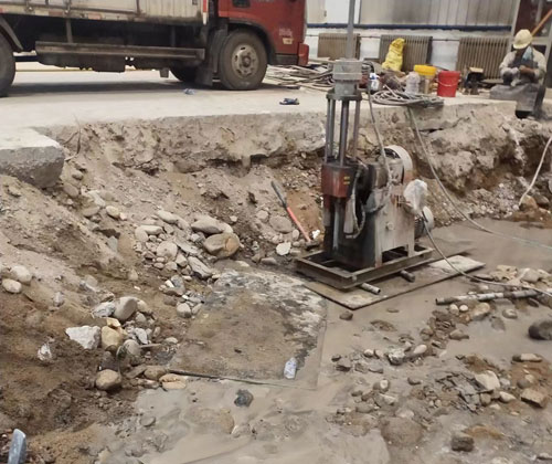 独山子公路下沉压浆